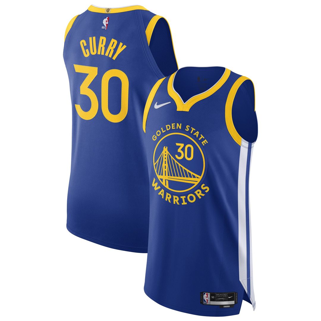 Stephen Curry Golden State Warriors Nike Authentic Jersey - Icon Edition - Royal | NBA Fan Gear