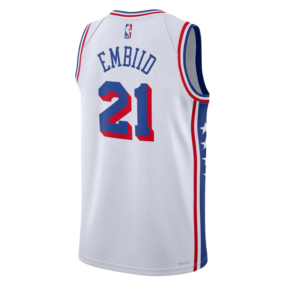 Joel Embiid Philadelphia 76ers Nike Unisex Swingman Jersey - Association Edition - White | NBA Fan Gear