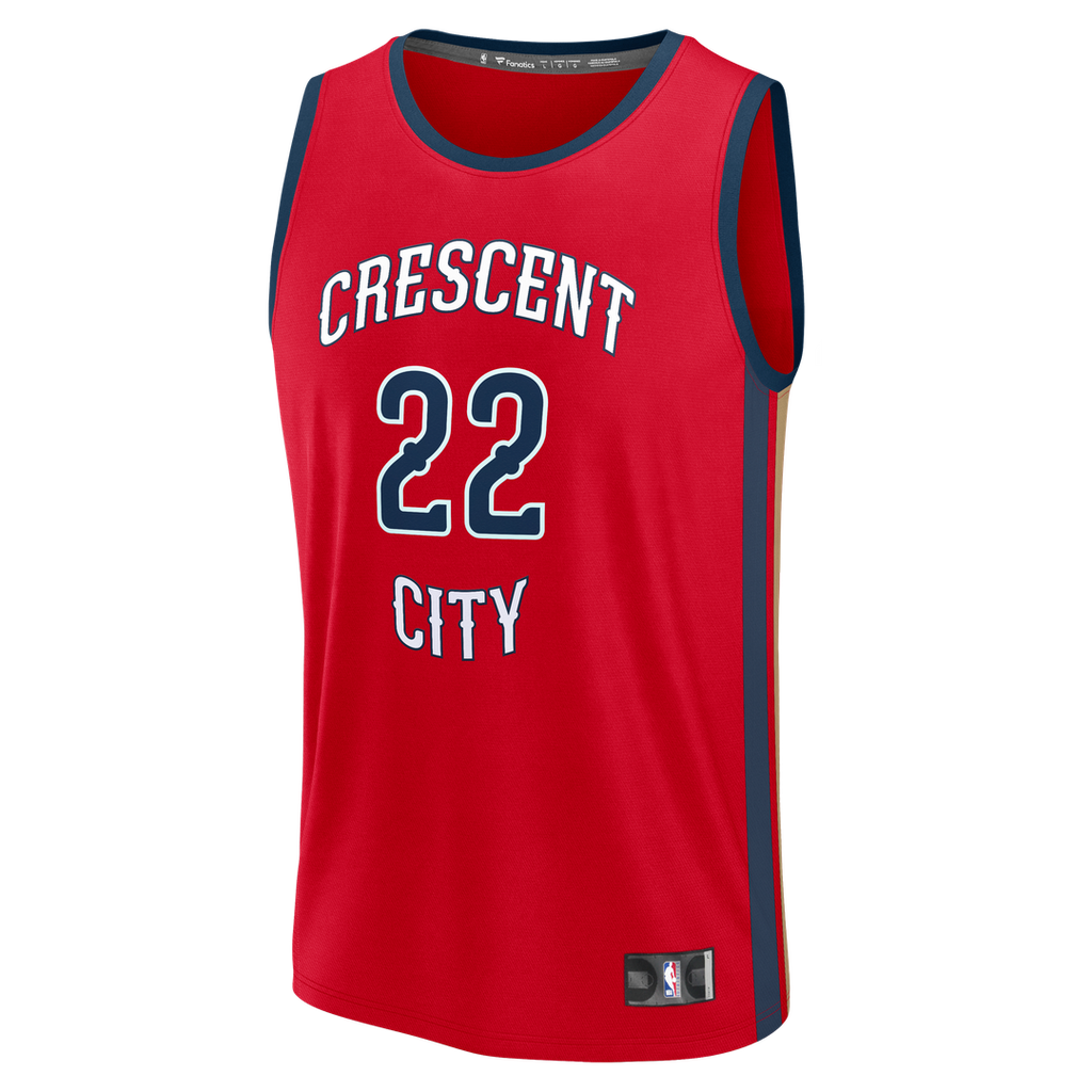 Derik Queen New Orleans Pelicans Fanatics Fast Break Replica Player Jersey - Statement Edition - Red | NBA Fan Gear