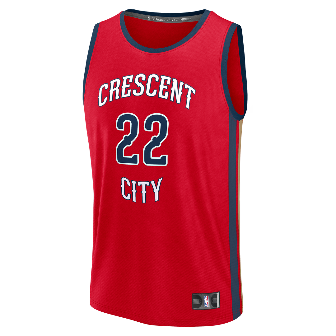 Derik Queen New Orleans Pelicans Fanatics Fast Break Replica Player Jersey - Statement Edition - Red | NBA Fan Gear