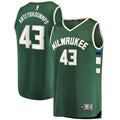 Thanasis Antetokounmpo Milwaukee Bucks Fanatics Fast Break Replica Player Jersey - Icon Edition - Hunter Green | NBA Fan Gear