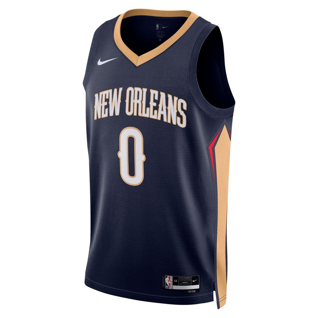 Jeremiah Fears New Orleans Pelicans Nike Unisex Swingman Player Jersey - Icon Edition - Navy | NBA Fan Gear