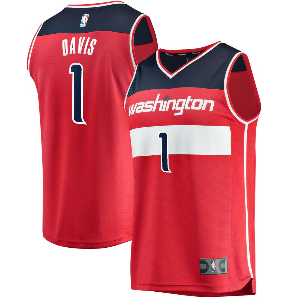 Johnny Davis Washington Wizards Fanatics Youth Fast Break Replica Jersey - Icon Edition - Red | NBA Fan Gear