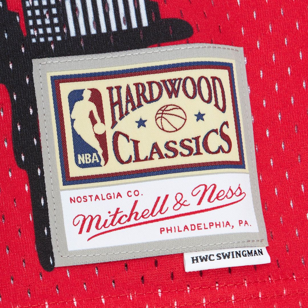 Chicago Bulls Mitchell & Ness x Tats Cru Hardwood Classics Fashion Jersey - Red | NBA Fan Gear
