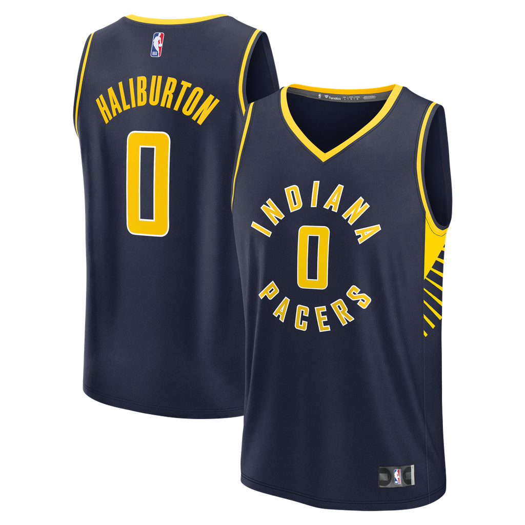 Tyrese Haliburton Indiana Pacers Fanatics Youth Fast Break Replica Player Jersey - Navy | NBA Fan Gear