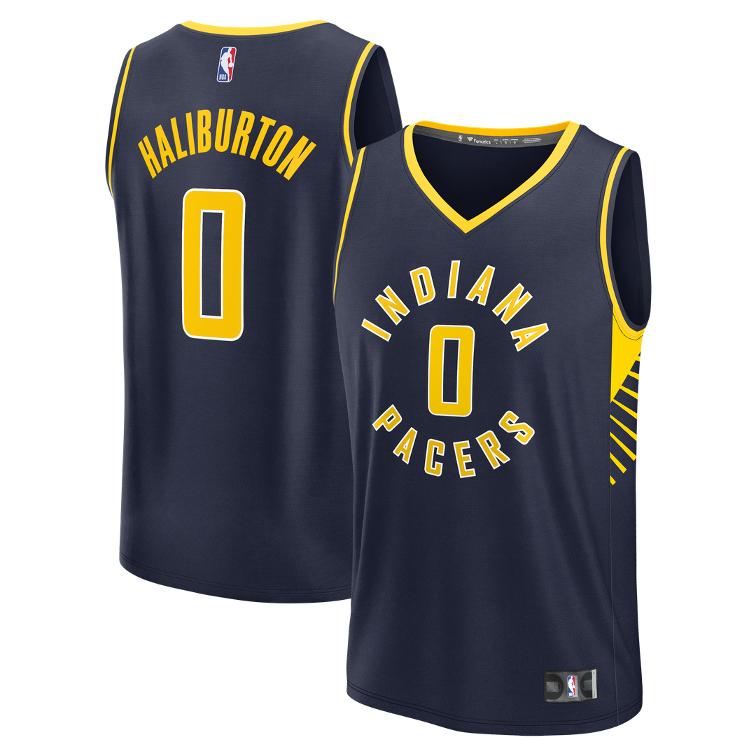 Tyrese Haliburton Indiana Pacers Fanatics Youth Fast Break Replica Player Jersey - Navy | NBA Fan Gear