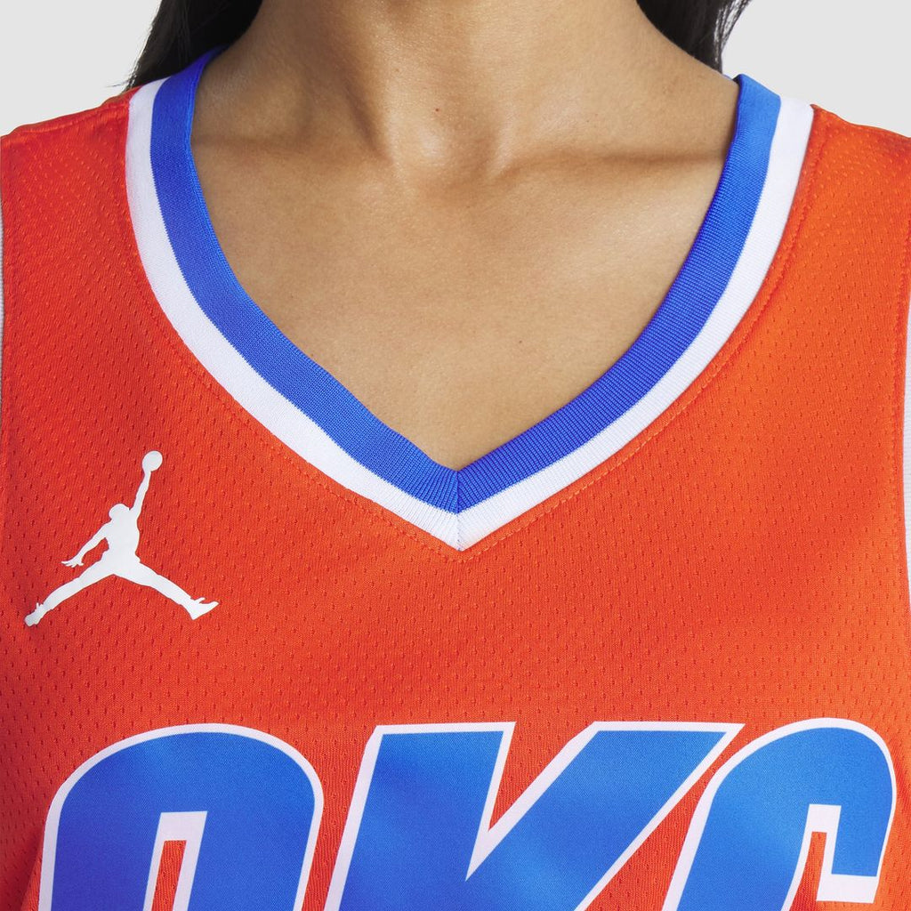 Shai Gilgeous-Alexander Oklahoma City Thunder Jordan Brand Unisex Swingman Jersey - Statement Edition - Orange | NBA Fan Gear