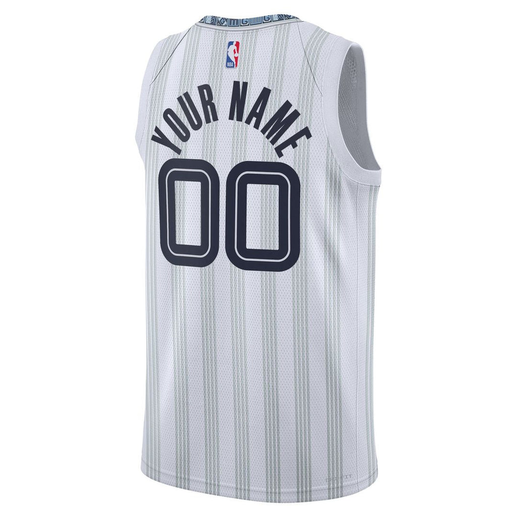 Memphis Grizzlies Nike Unisex 2025/ 26 City Edition Swingman Custom Jersey - White | NBA Fan Gear