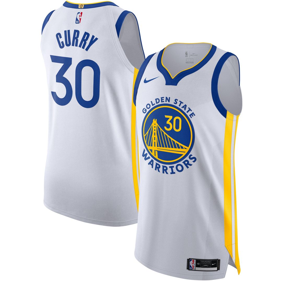 Stephen Curry Golden State Warriors Nike Authentic Jersey - Association Edition - White | NBA Fan Gear