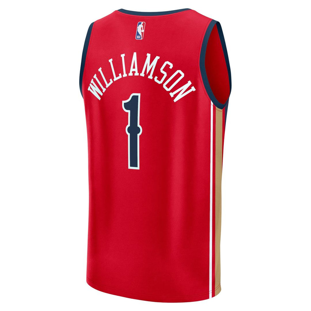 Zion Williamson New Orleans Pelicans Fanatics Fast Break Replica Jersey - Statement Edition - Red | NBA Fan Gear
