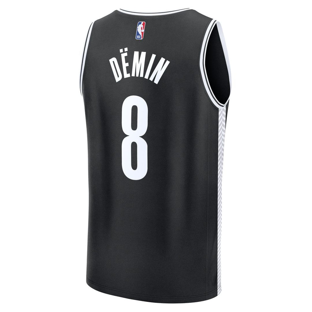 Egor Dëmin Brooklyn Nets Fanatics Fast Break Replica Jersey - Black - Icon Edition | NBA Fan Gear
