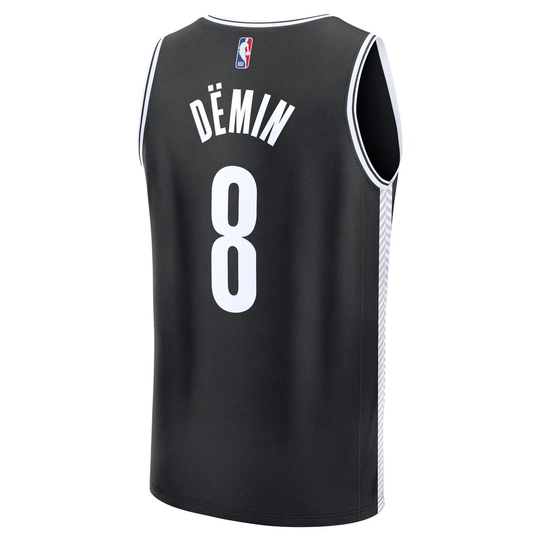 Egor Dëmin Brooklyn Nets Fanatics Fast Break Replica Jersey - Black - Icon Edition | NBA Fan Gear