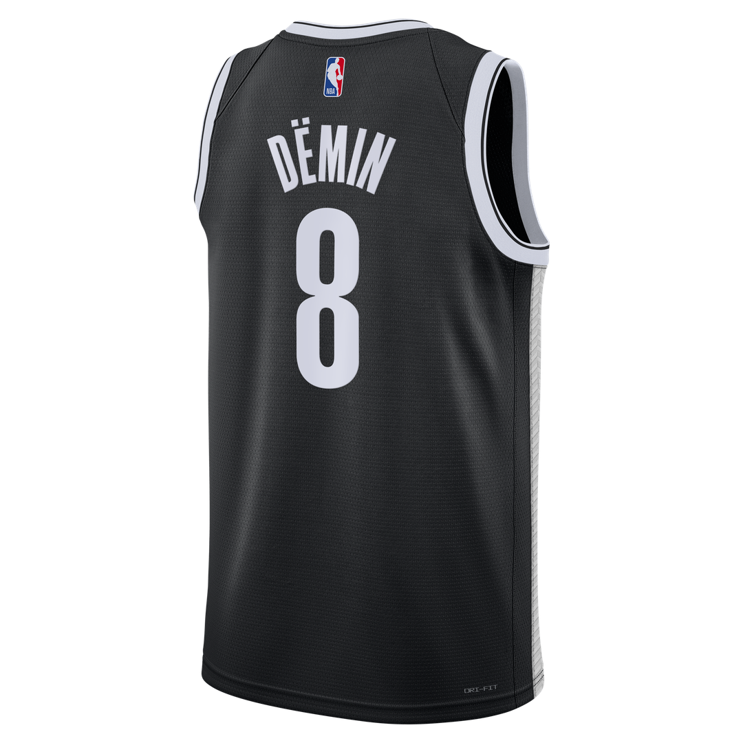 Egor Dëmin Brooklyn Nets Nike Unisex Swingman Jersey - Icon Edition - Black | NBA Fan Gear