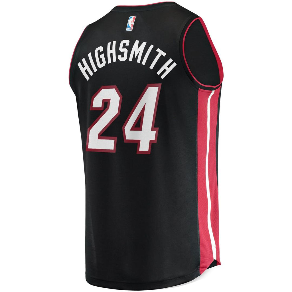 Haywood Highsmith Miami Heat Fanatics 2021/ 22 Fast Break Replica Jersey - Icon Edition - Black | NBA Fan Gear