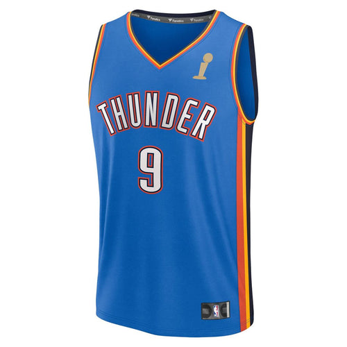 Alex Caruso Oklahoma City Thunder Fanatics Youth 2025 NBA Finals Champions Fast Break Replica Player Jersey - Blue - Icon Edition | Fan Gear