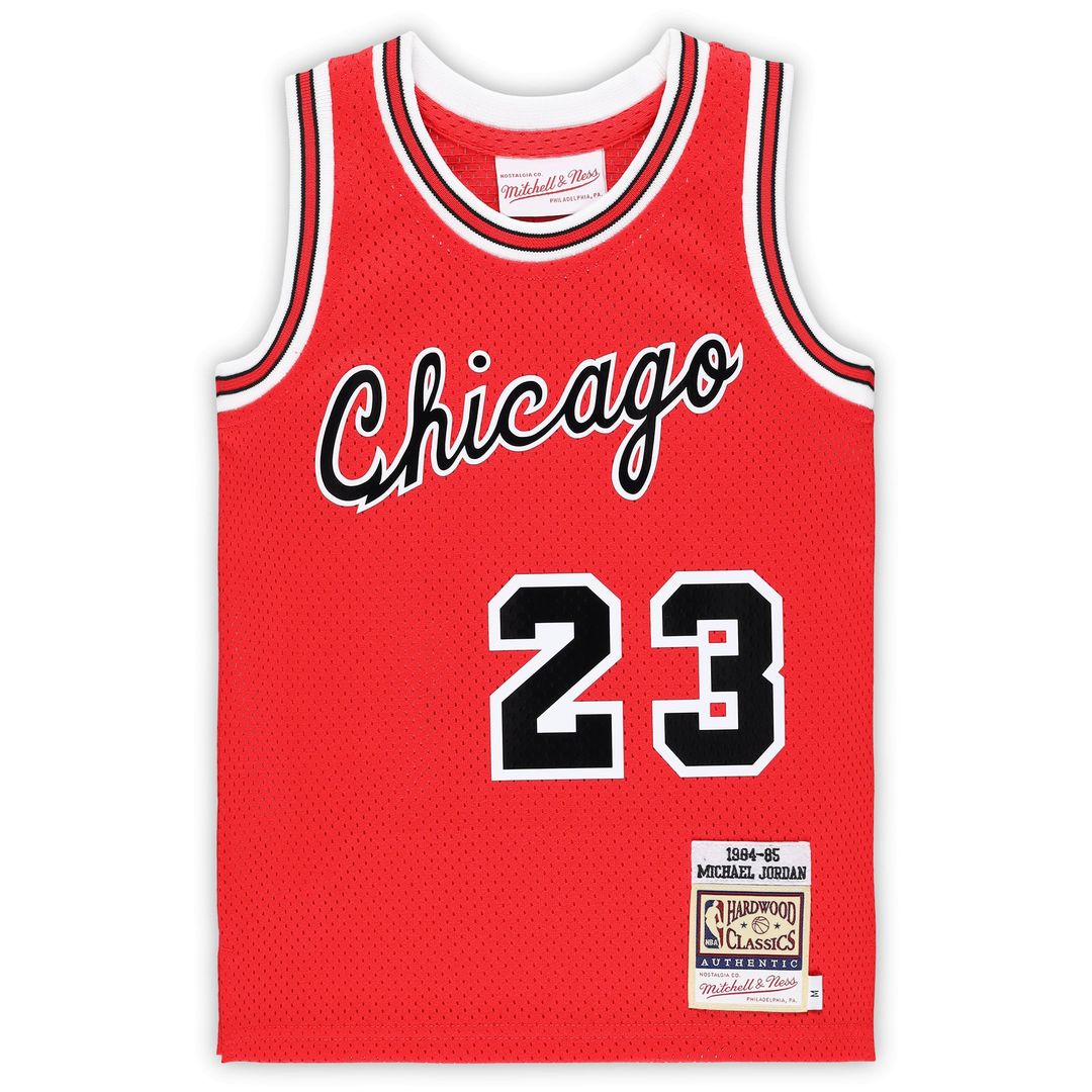 Michael Jordan Chicago Bulls Mitchell & Ness Preschool Hardwood Classics 1984/ 85 Authentic Swingman Jersey - Red | NBA Fan Gear