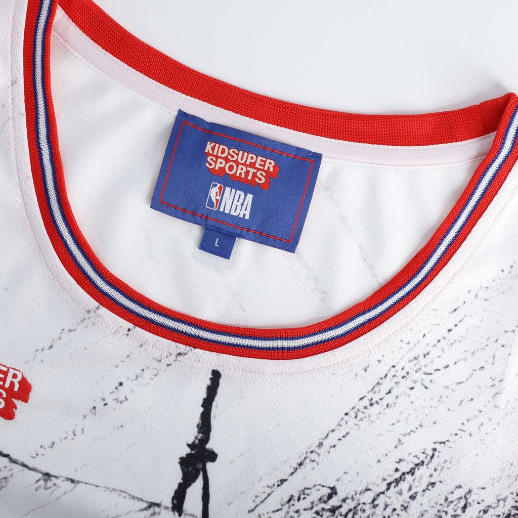 LA Clippers NBA & KidSuper Studios by Fanatics Unisex Hometown Jersey - Gray | NBA x KidSuper Fan Gear