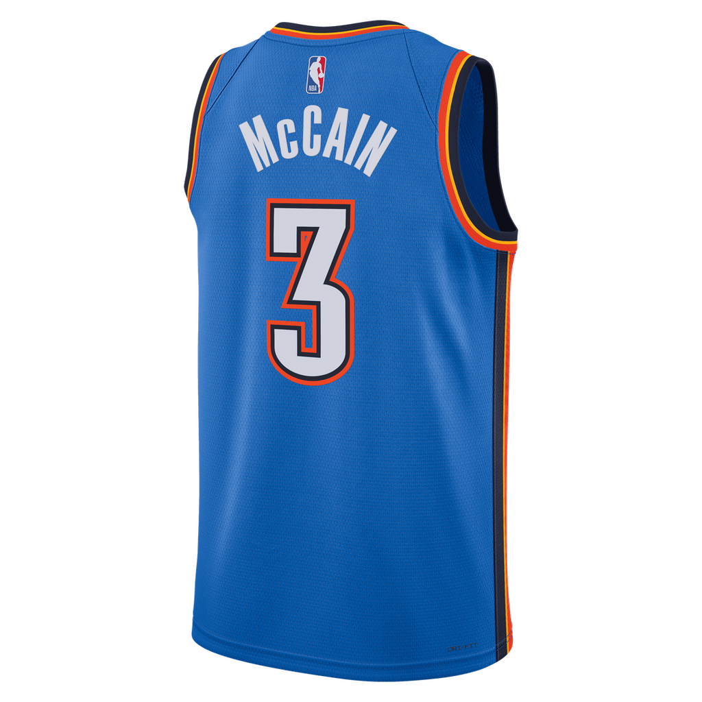 Jared McCain Oklahoma City Thunder Nike Unisex Swingman Jersey - Icon Edition - Blue | NBA Fan Gear