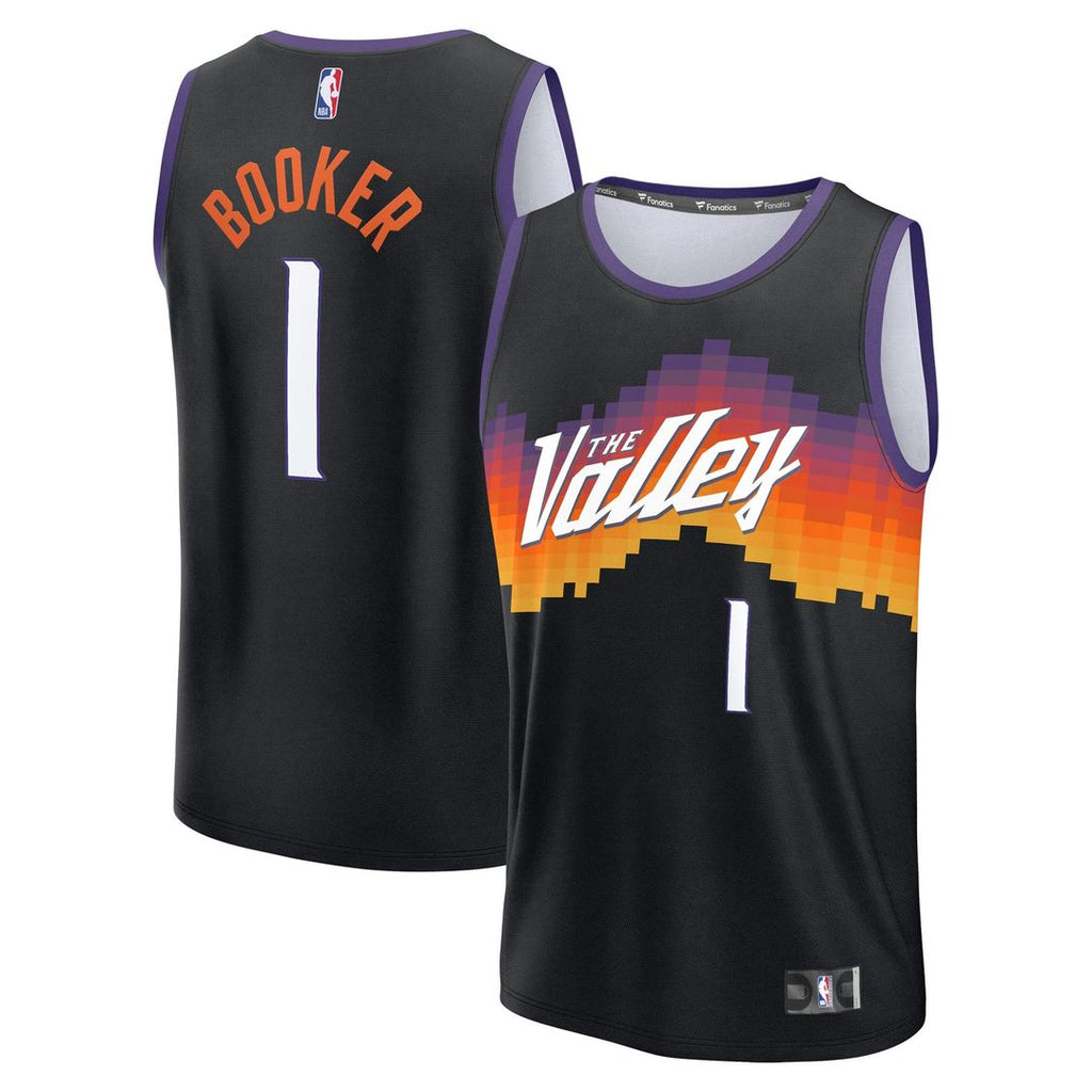 Devin Booker Phoenix Suns Fanatics Youth 2025/ 26 City Edition Fast Break Jersey - Black | NBA Fan Gear