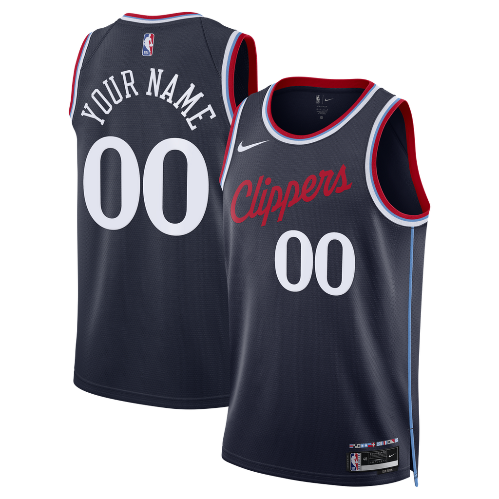 LA Clippers Nike Unisex Swingman Custom Jersey - Icon Edition - Navy | NBA Fan Gear