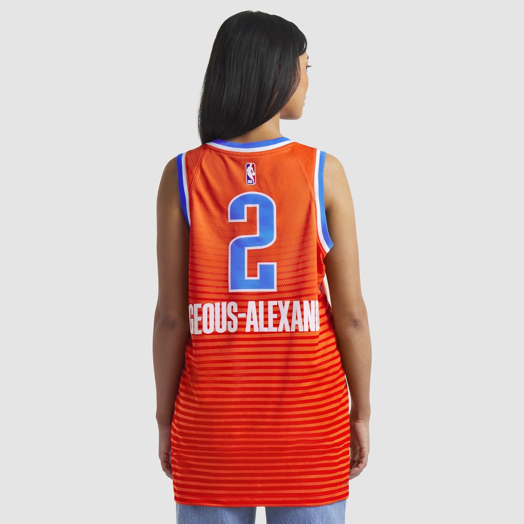 Shai Gilgeous-Alexander Oklahoma City Thunder Jordan Brand Unisex Swingman Jersey - Statement Edition - Orange | NBA Fan Gear