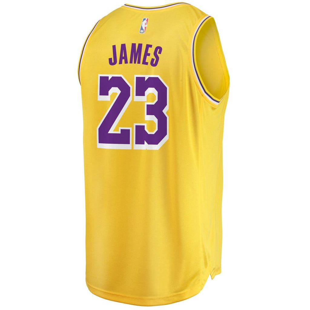LeBron James Los Angeles Lakers Fanatics Big & Tall Fast Break Player Jersey - Gold - Icon Edition | NBA Fan Gear