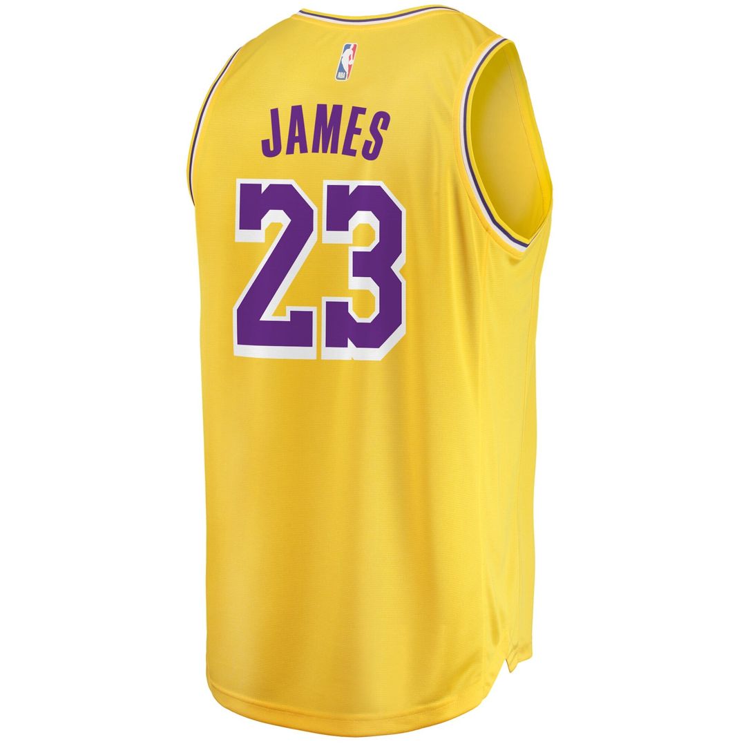 LeBron James Los Angeles Lakers Fanatics Big & Tall Fast Break Player Jersey - Gold - Icon Edition | NBA Fan Gear
