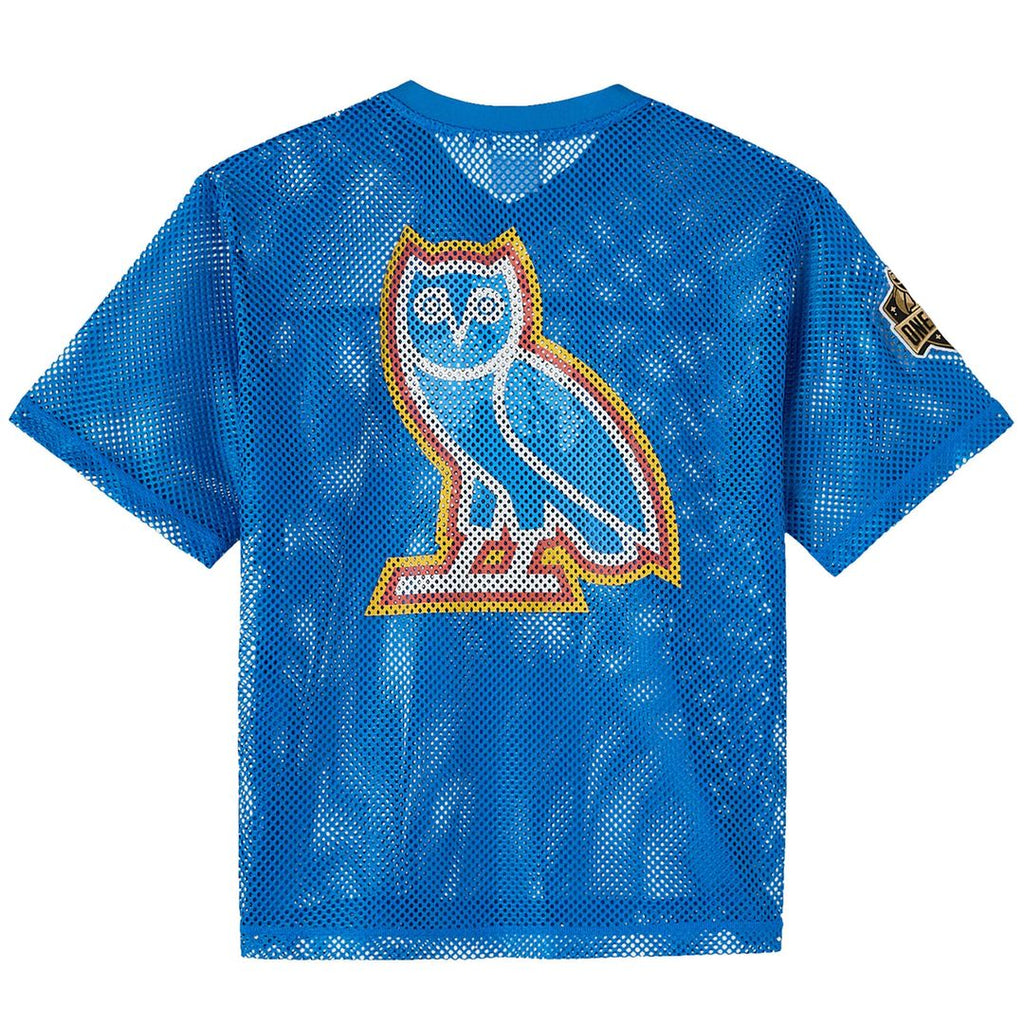 Oklahoma City Thunder OVO x NBA Mesh Football Fashion Jersey - Blue | October's Very Own Fan Gear