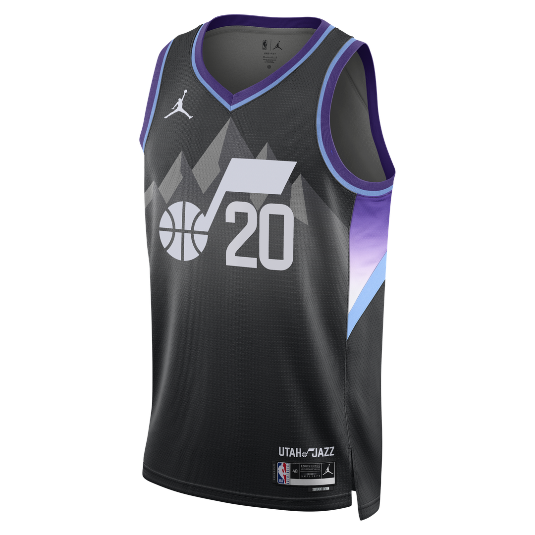 Jaren Jackson Jr. Utah Jazz Jordan Brand Unisex Swingman Jersey - Statement Edition - Black | NBA Fan Gear
