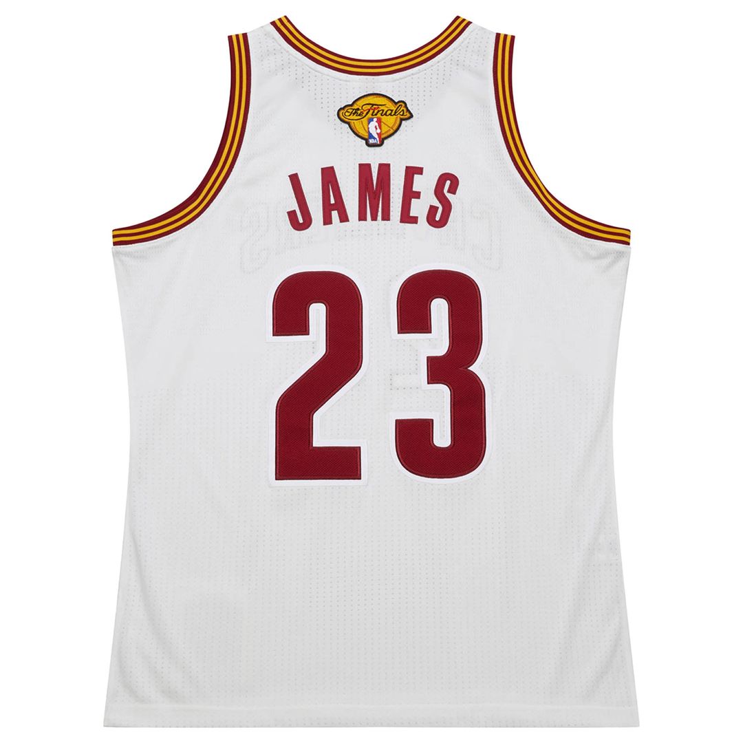 LeBron James Cleveland Cavaliers Mitchell & Ness 2015/ 16 Hardwood Classics Authentic Jersey - White | NBA Fan Gear