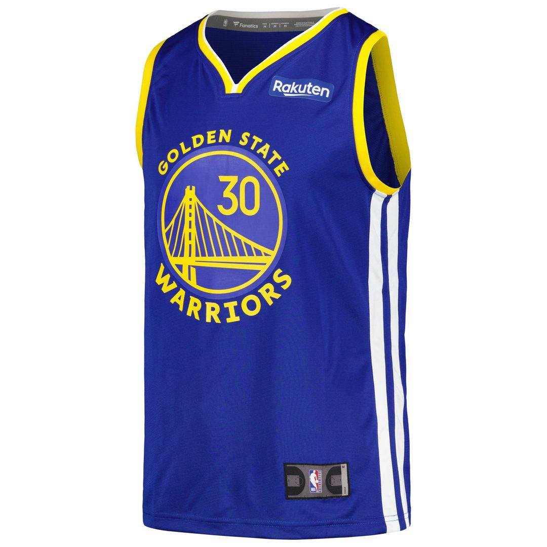 Stephen Curry Golden State Warriors Fanatics Fast Break Player Badge Jersey - Royal | NBA Fan Gear