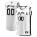 San Antonio Spurs Fanatics 2026 NBA Finals Fast Break Custom Jersey - Association Edition - White | Fan Gear