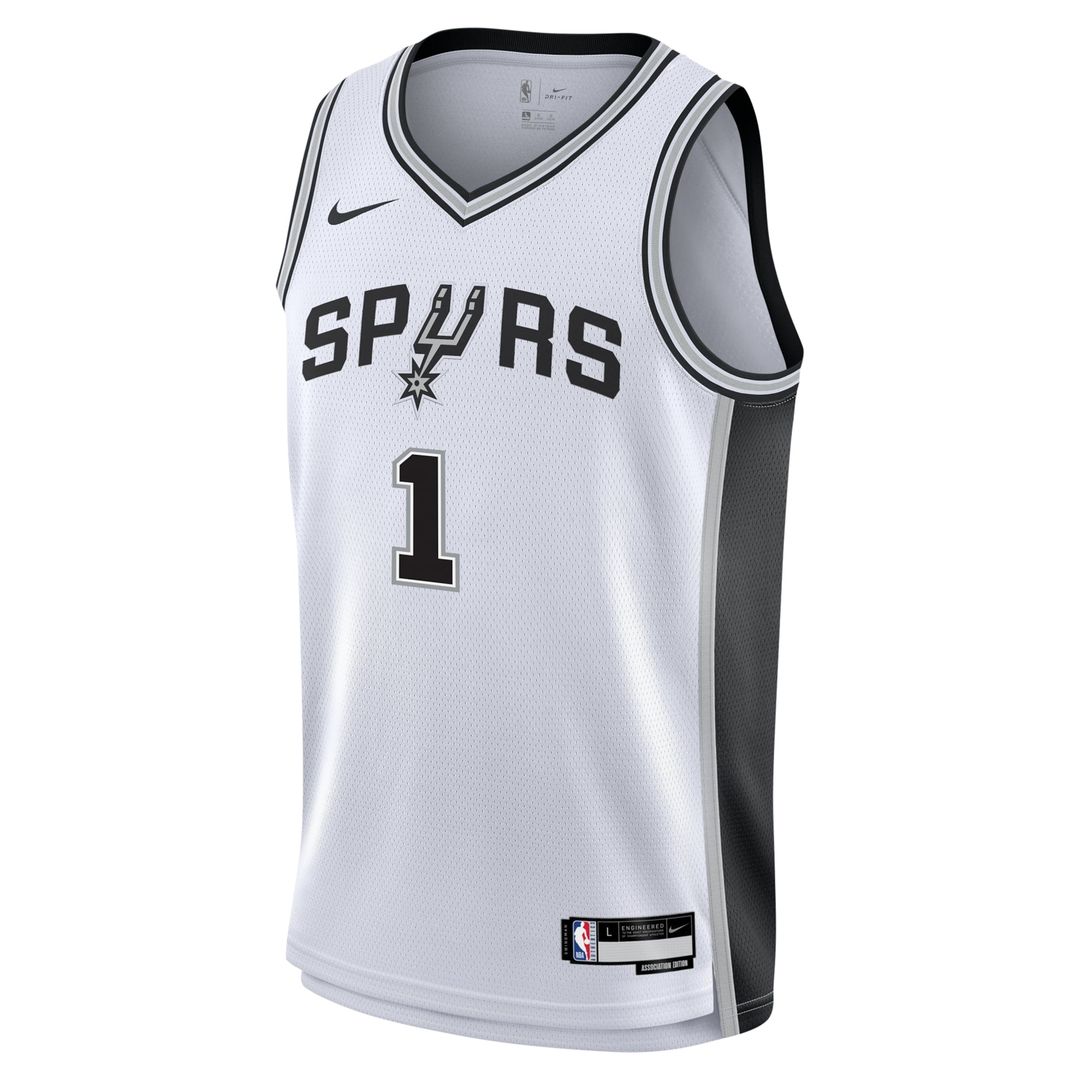 Victor Wembanyama San Antonio Spurs Nike Youth Swingman Jersey - Association Edition - White | NBA Fan Gear