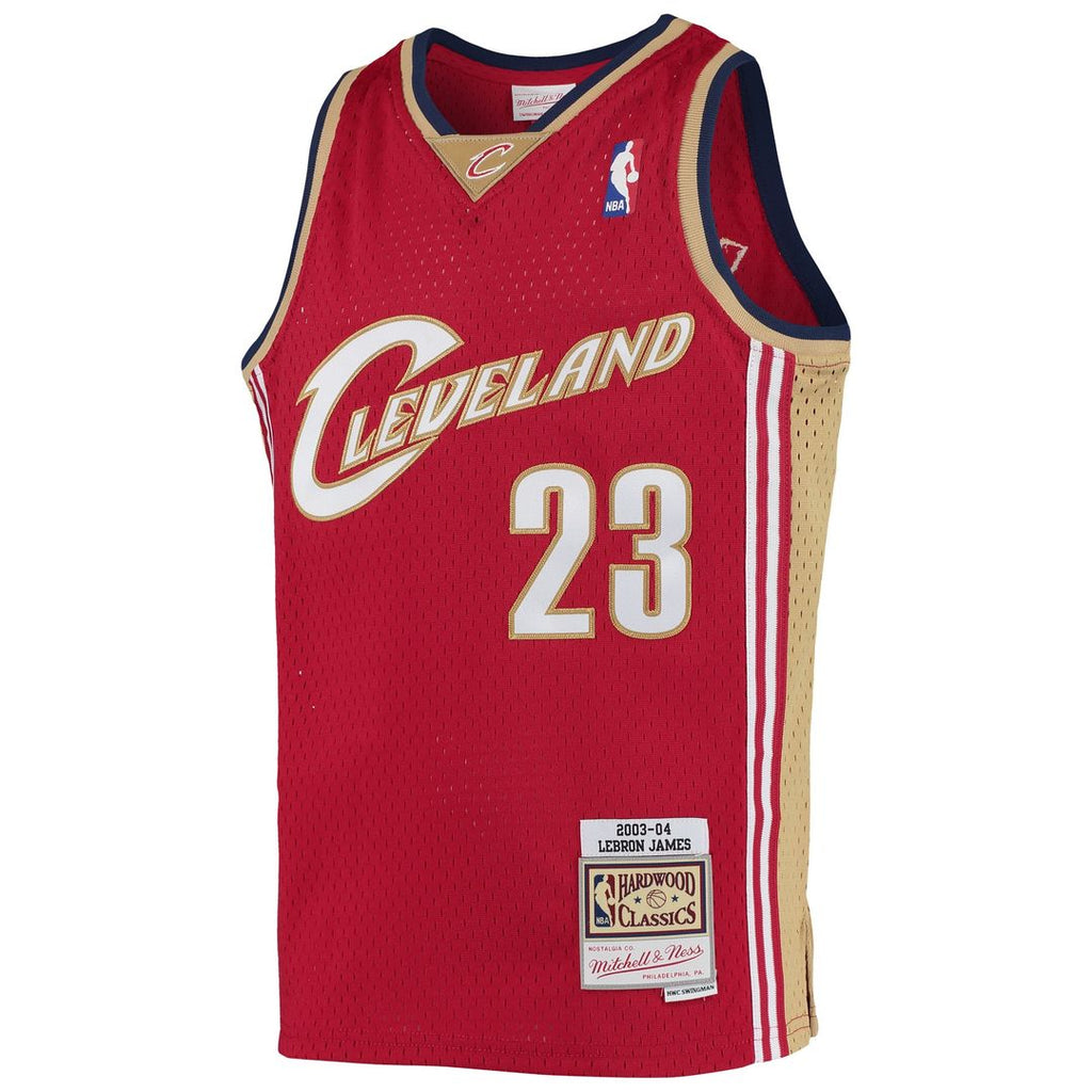 LeBron James Cleveland Cavaliers Mitchell & Ness Youth 2003-04 Hardwood Classics Swingman Jersey - Wine | NBA Fan Gear