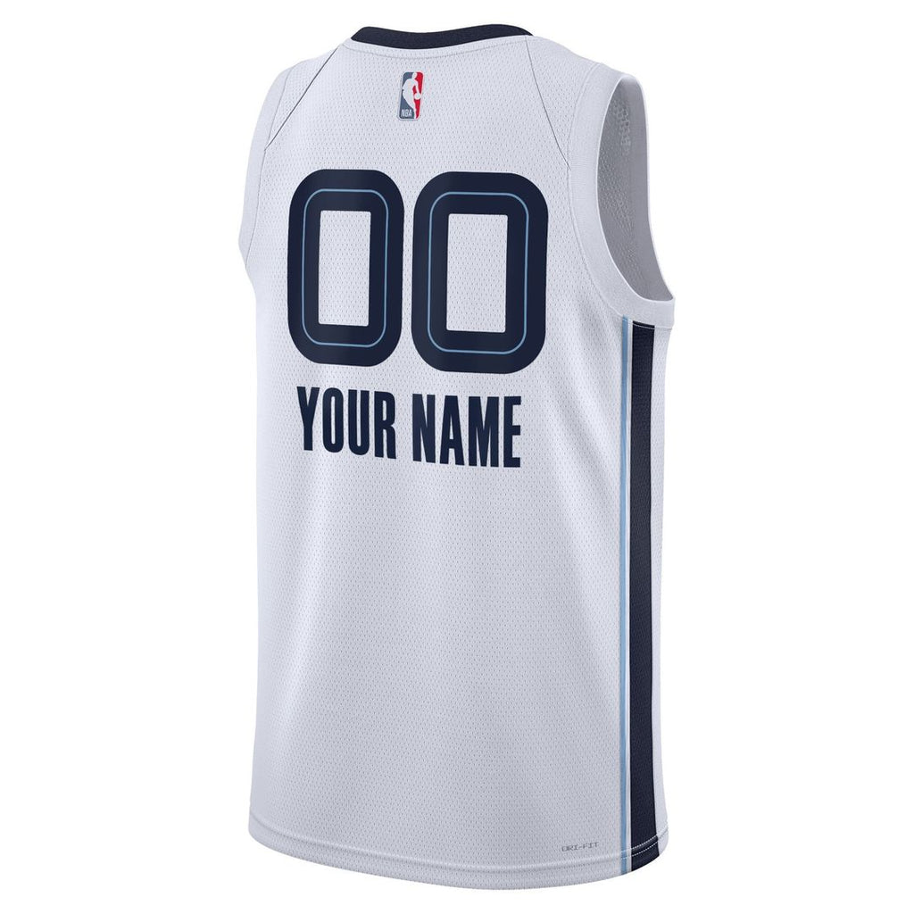 Memphis Grizzlies Nike Unisex Swingman Custom Jersey White - Association Edition | NBA Fan Gear
