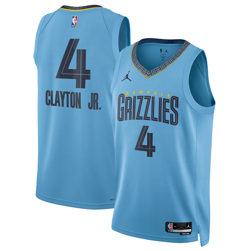 Walter Clayton Jr. Memphis Grizzlies Jordan Brand Unisex Swingman Jersey - Statement Edition - Light Blue | NBA Fan Gear
