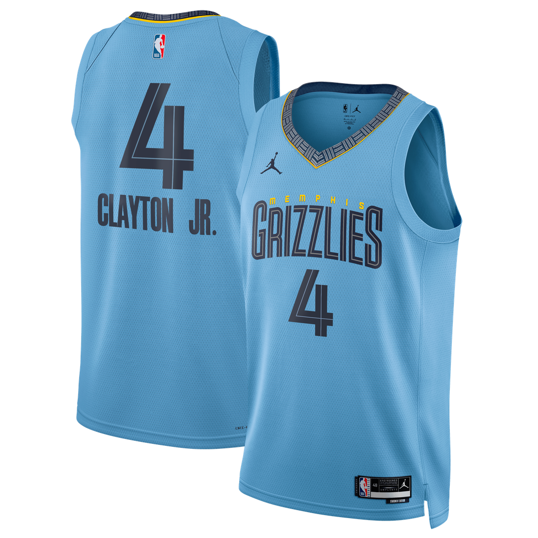 Walter Clayton Jr. Memphis Grizzlies Jordan Brand Unisex Swingman Jersey - Statement Edition - Light Blue | NBA Fan Gear