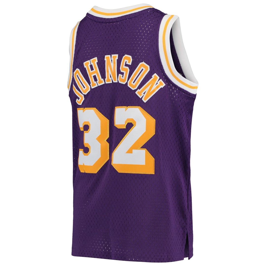 Magic Johnson Los Angeles Lakers Mitchell & Ness Youth Swingman Throwback Jersey - Gold | NBA Fan Gear