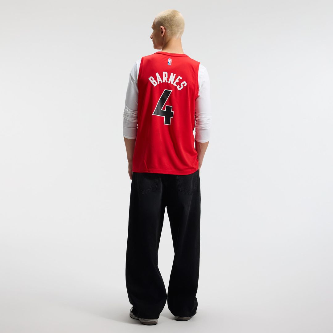 Scottie Barnes Toronto Raptors Fanatics Fast Break Replica Jersey - Icon Edition - Red | NBA Fan Gear