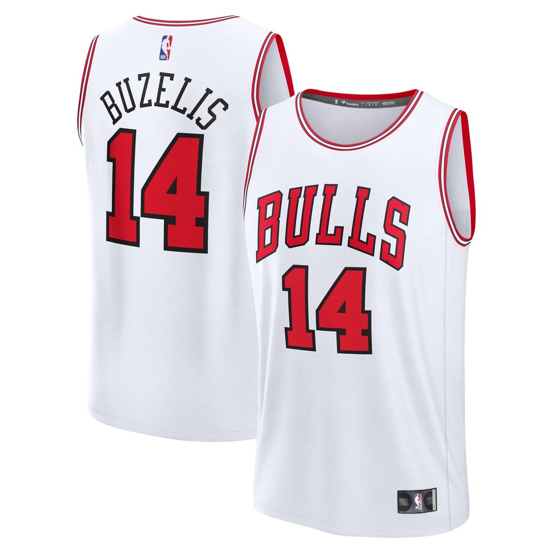 Matas Buzelis Chicago Bulls Fanatics Youth Fast Break Replica Player Jersey - Association - White Edition | NBA Fan Gear