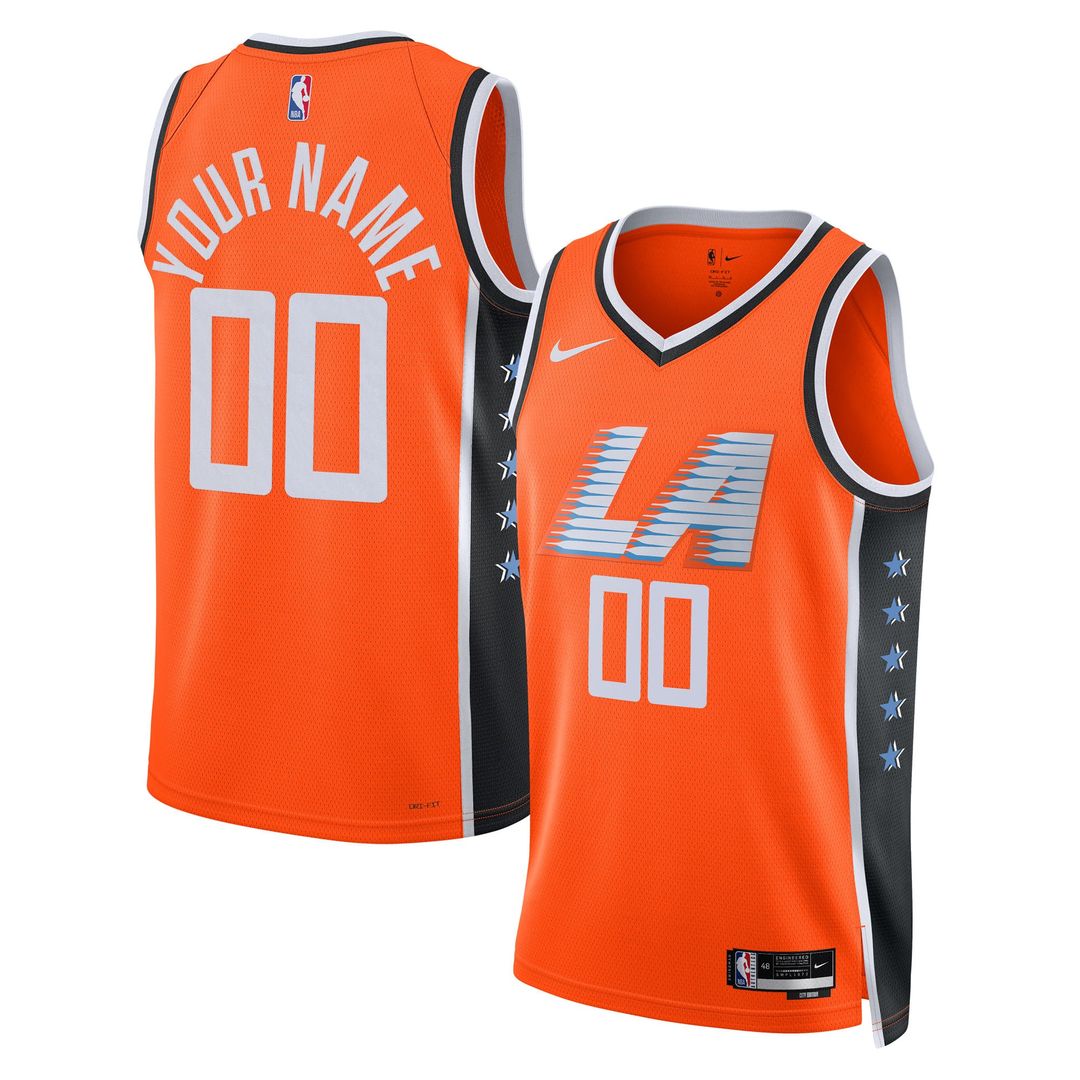 LA Clippers Nike Unisex 2025/ 26 City Edition Swingman Custom Jersey - Orange | NBA Fan Gear