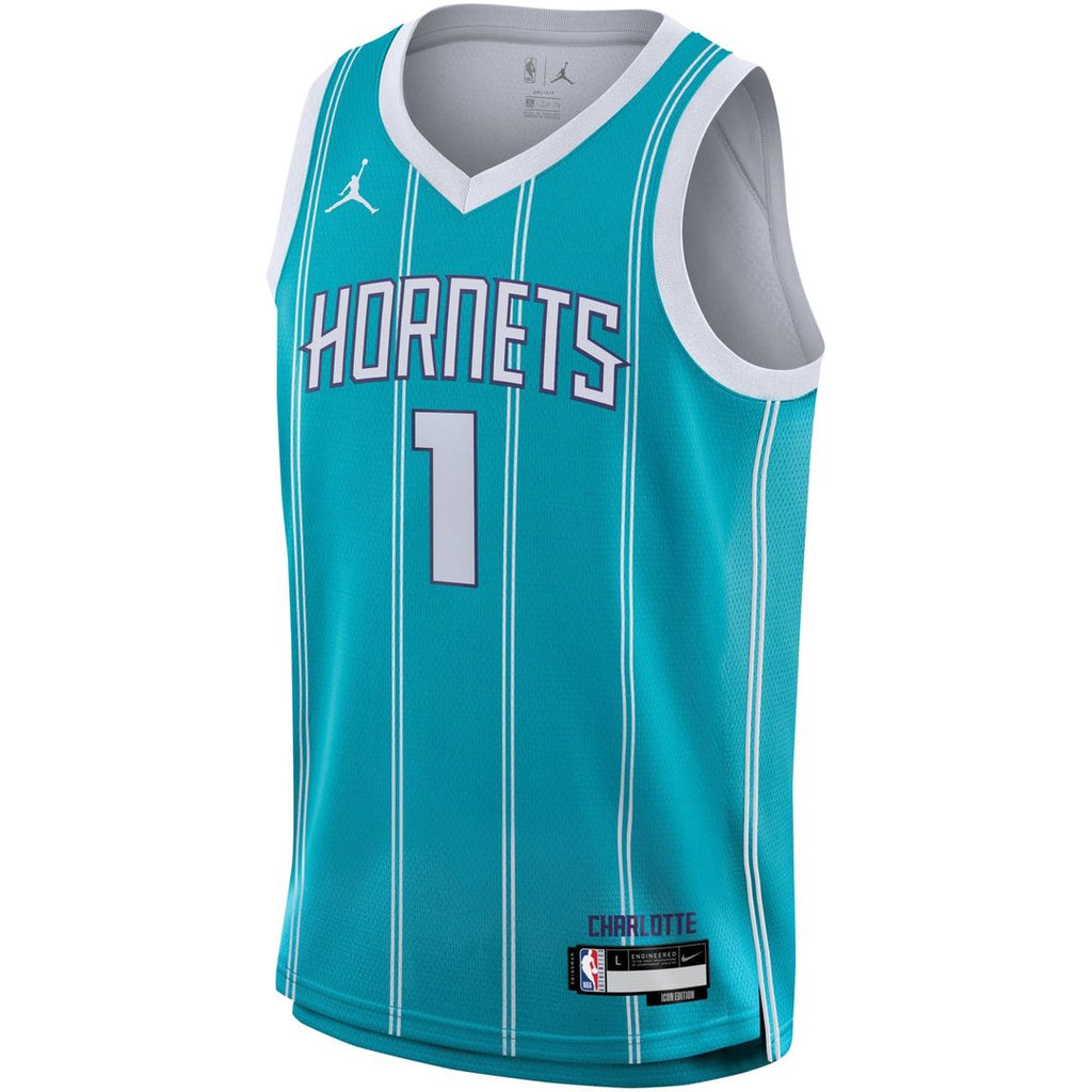 LaMelo Ball Charlotte Hornets Nike Youth Swingman Jersey - Icon Edition - Teal | NBA Fan Gear
