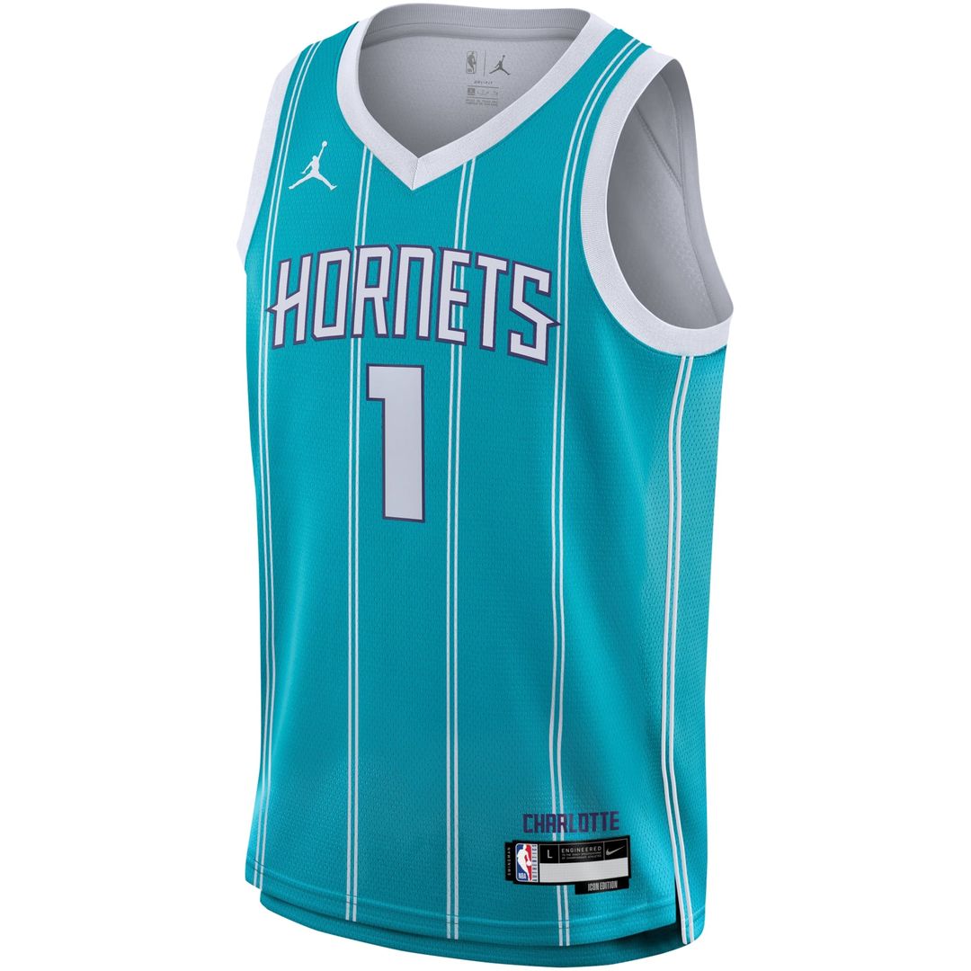 LaMelo Ball Charlotte Hornets Nike Youth Swingman Jersey - Icon Edition - Teal | NBA Fan Gear