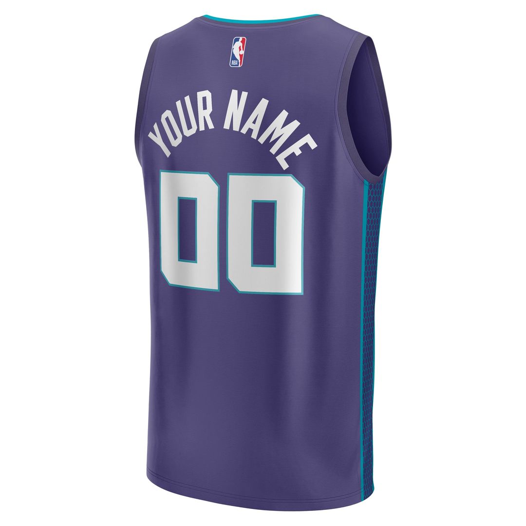 Charlotte Hornets Fanatics Fast Break Custom Jersey - Purple - Statement Edition | NBA Fan Gear