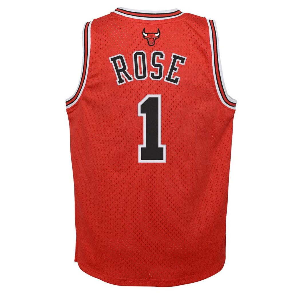 Derrick Rose Chicago Bulls Mitchell & Ness Youth 2008/ 09 Hardwood Classics Swingman Jersey - Red | NBA Fan Gear