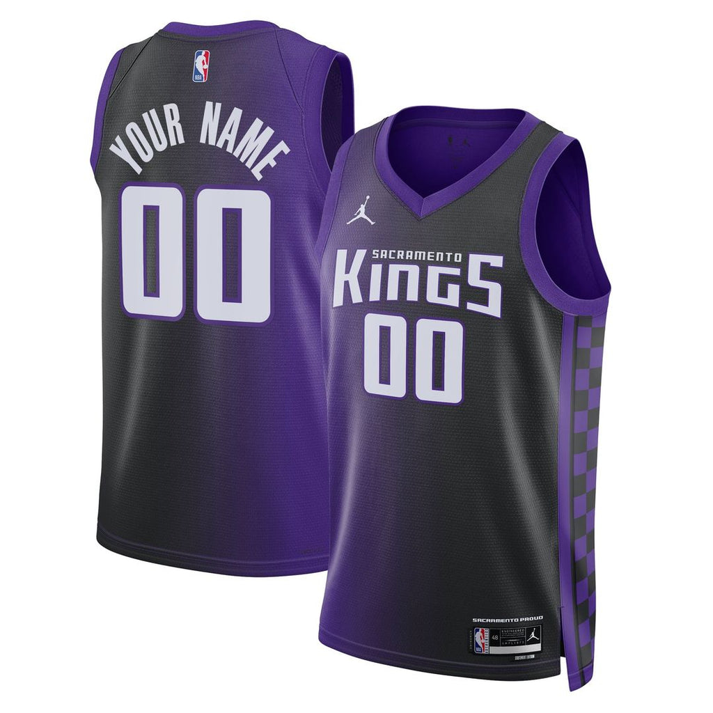 Sacramento Kings Jordan Brand Unisex Swingman Custom Jersey - Statement Edition - Purple | NBA Fan Gear
