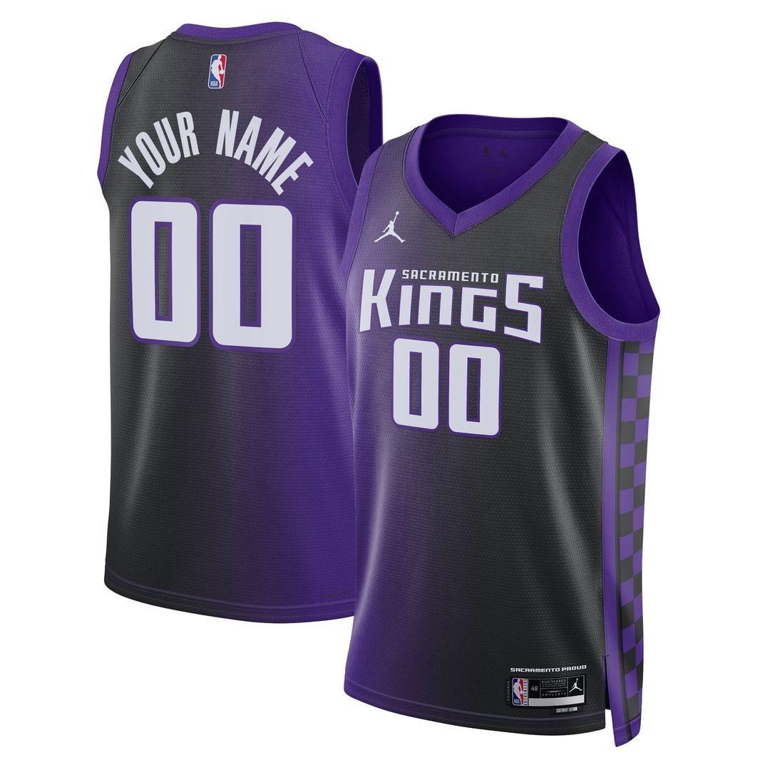 Sacramento Kings Jordan Brand Unisex Swingman Custom Jersey - Statement Edition - Purple | NBA Fan Gear