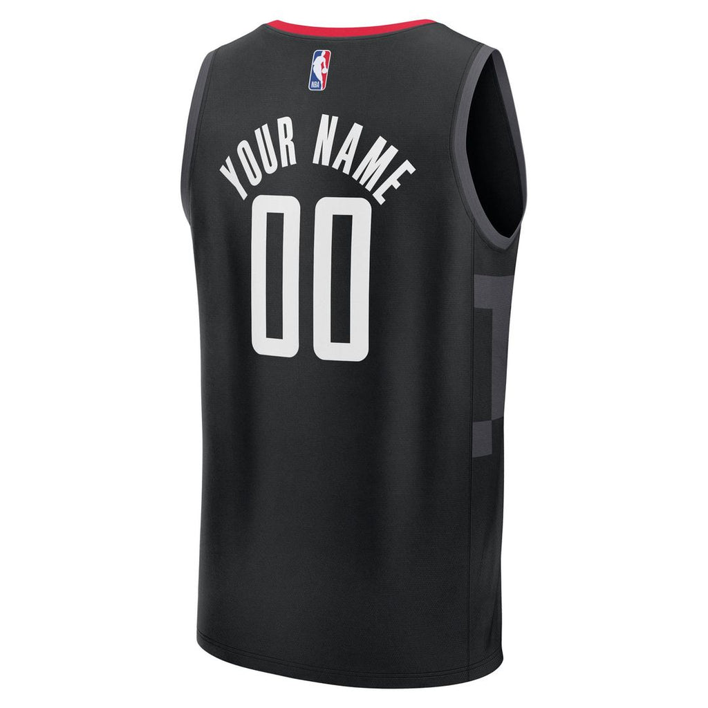Houston Rockets Fanatics Youth Fast Break Custom Jersey - Statement Edition - Black | NBA Fan Gear