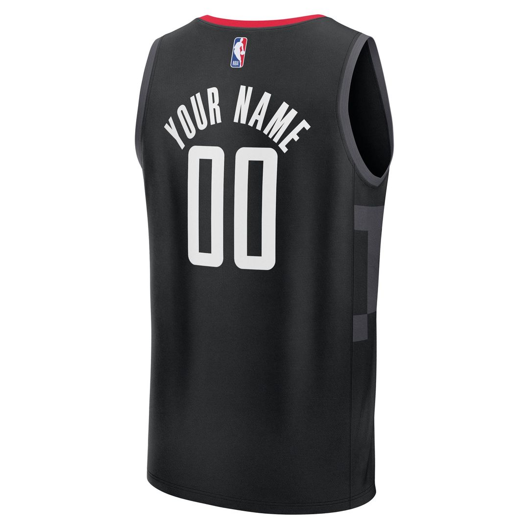Houston Rockets Fanatics Youth Fast Break Custom Jersey - Statement Edition - Black | NBA Fan Gear
