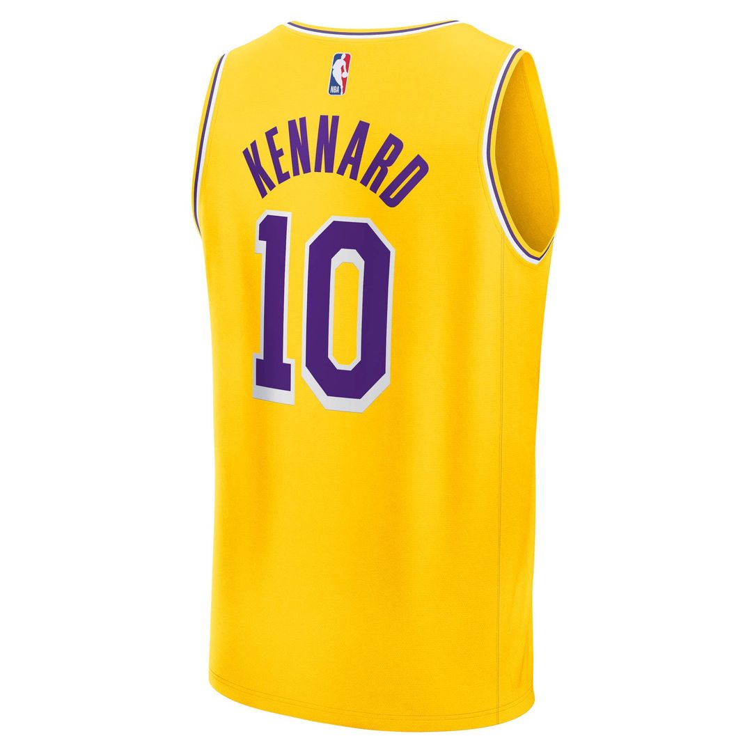 Luke Kennard Los Angeles Lakers Fanatics Fast Break Replica Jersey - Icon Edition - Gold | NBA Fan Gear